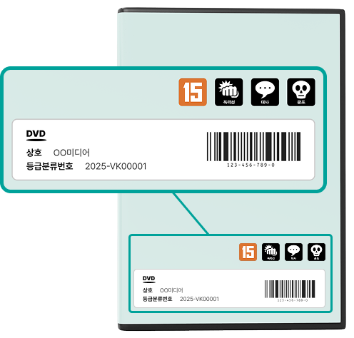 비디오물(CD) 뒷면