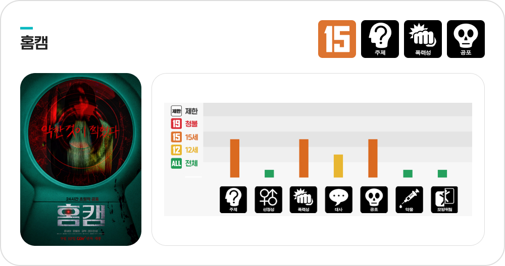 영화 홈캠 등급분류 기준